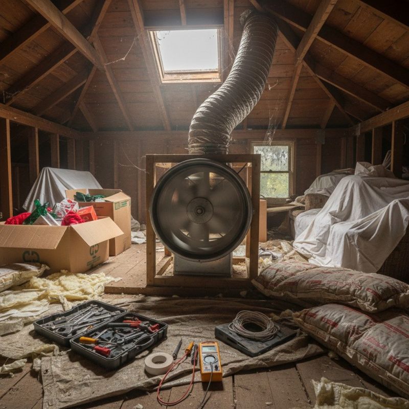 Local House Attic Fan Installation pros at work