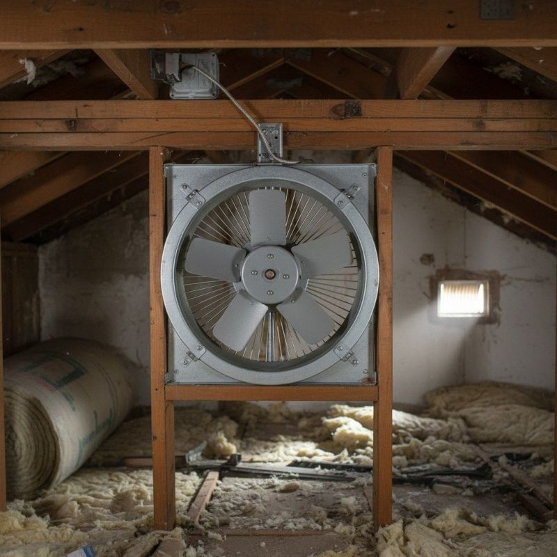 House Attic Fan Installation