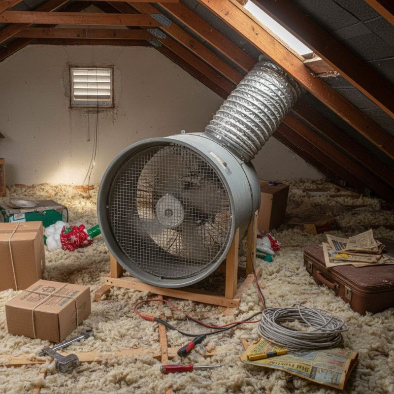 House Attic Fan Installation