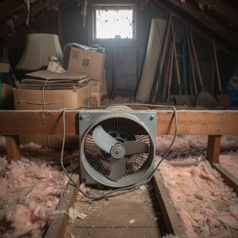 House Attic Fan Installation