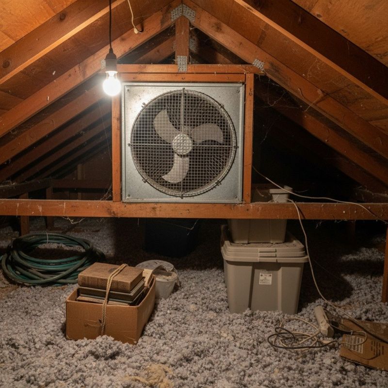 House Attic Fan Installation