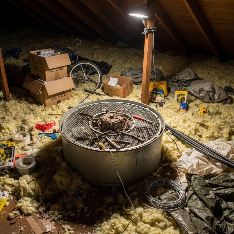 House Attic Fan Installation